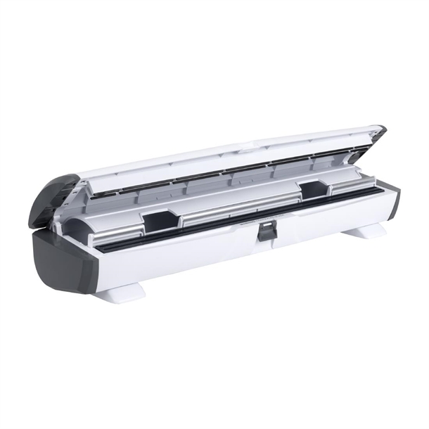 Vogue Wrap 450 Dispenser for Foil, Cling Wrap & Parchment Vogue Wrap 450 Dispenser for Foil, Cling Wrap & Parchment