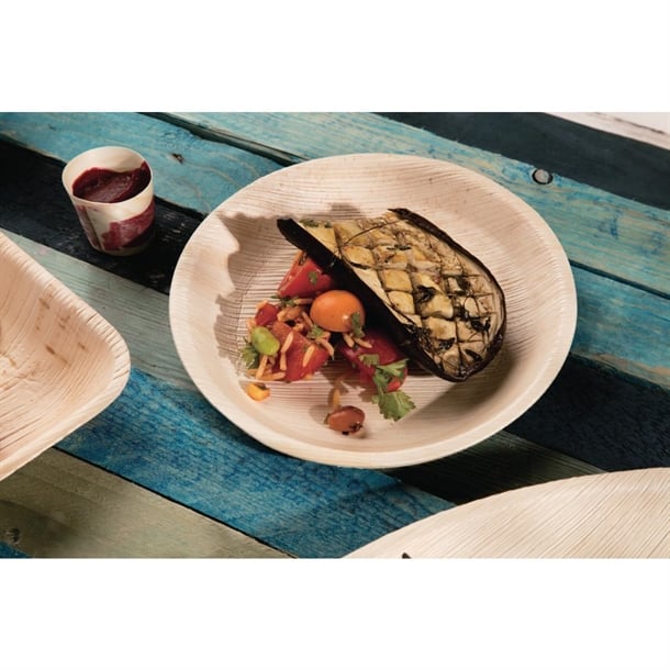 Fiesta Compostable Deep Palm Leaf Plates Round 175mm (100 Pack) Fiesta Compostable Deep Palm Leaf Plates Round 175mm (100 Pack)