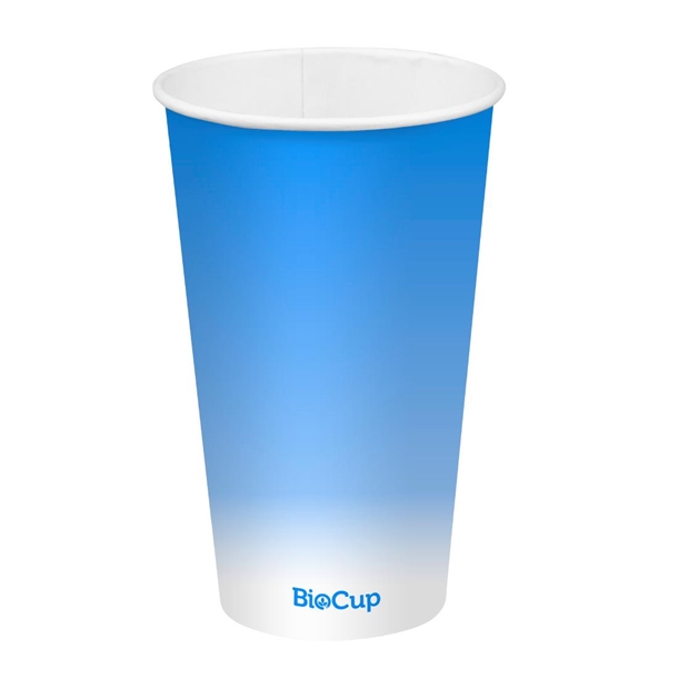 BioPak Cold Paper Biocups Coloured 500ml/90mm (1000 Pack)