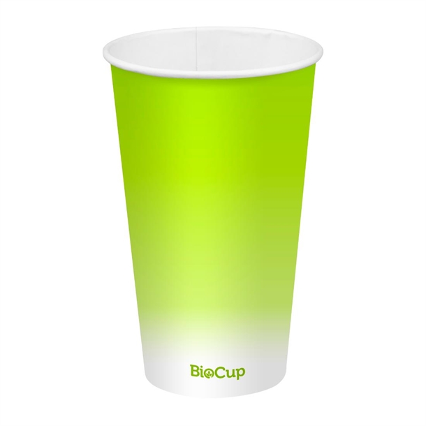 BioPak Cold Paper Biocups Coloured 500ml/90mm (1000 Pack)