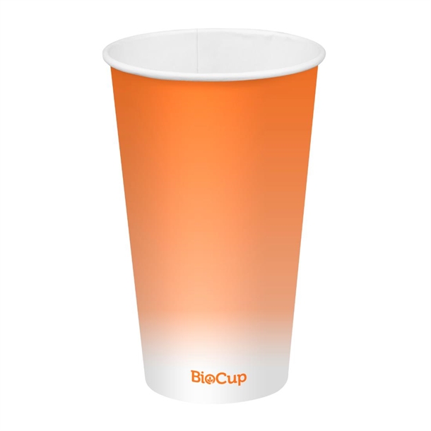 BioPak Cold Paper Biocups Coloured 500ml/90mm (1000 Pack)