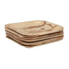 Fiesta Compostable Palm Leaf Plates Square 200mm (100 Pack)