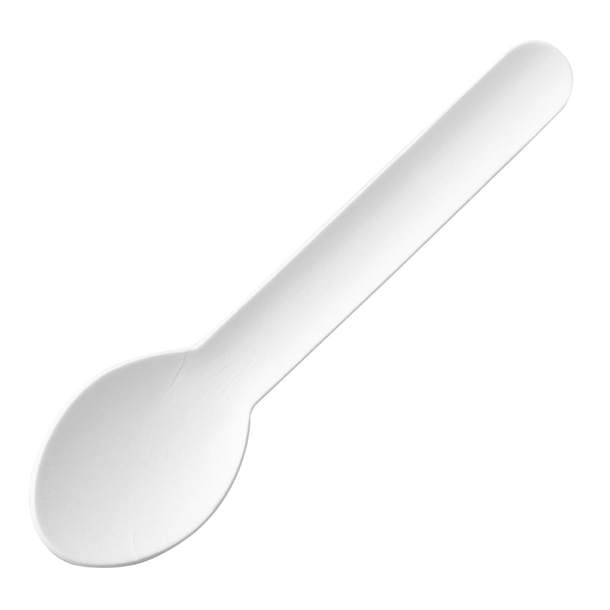 Fiesta Compostable Paper Teaspoons 132mm (100 Pack) Fiesta Compostable Paper Teaspoons 132mm (100 Pack)