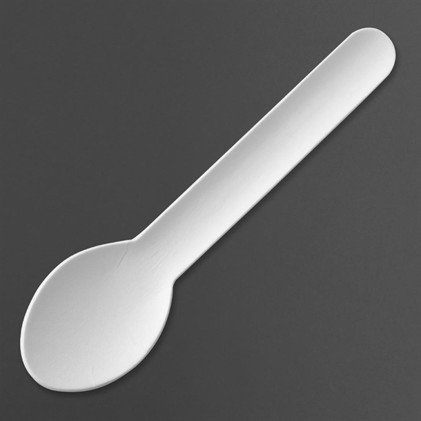 Fiesta Compostable Paper Teaspoons 132mm (100 Pack) Fiesta Compostable Paper Teaspoons 132mm (100 Pack)