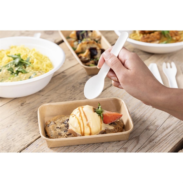 Fiesta Compostable Paper Teaspoons 132mm (100 Pack) Fiesta Compostable Paper Teaspoons 132mm (100 Pack)