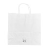 Fiesta Recyclable Twist Handle White Paper Bags Small (250 Pack)