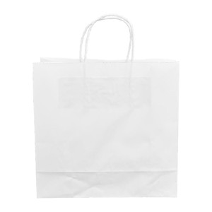 Fiesta Recyclable Twist Handle White Paper Bags Small (250 Pack)