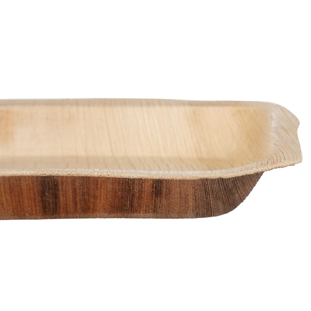 Fiesta Compostable Deep Palm Leaf Plates Rectangular 250mm (100 Pack) Fiesta Compostable Deep Palm Leaf Plates Rectangular 250mm (100 Pack)