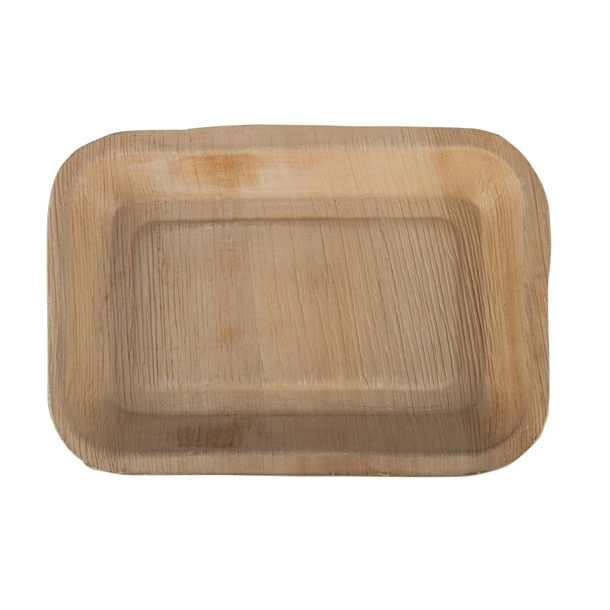 Fiesta Compostable Deep Palm Leaf Plates Rectangular 250mm (100 Pack) Fiesta Compostable Deep Palm Leaf Plates Rectangular 250mm (100 Pack)