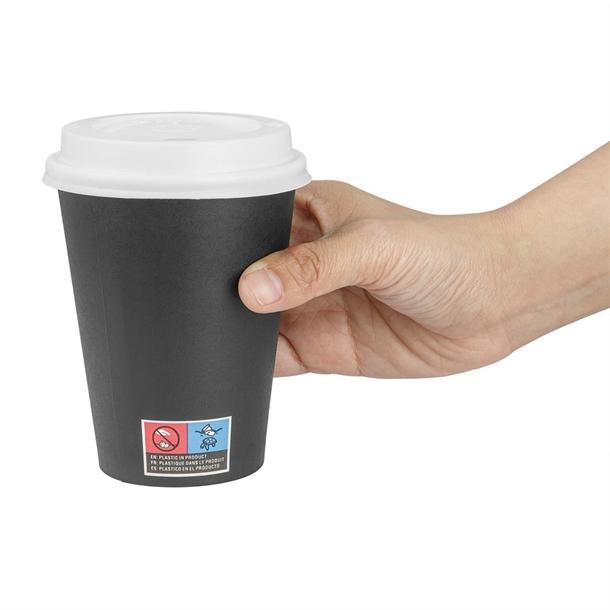 Nisbets Essentials Hot Cups and Lids Pack 340ml (300 Pack) Nisbets Essentials Hot Cups and Lids Pack 340ml (300 Pack)
