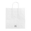 Fiesta Recyclable Twist Handle White Paper Bags Medium (250 Pack)