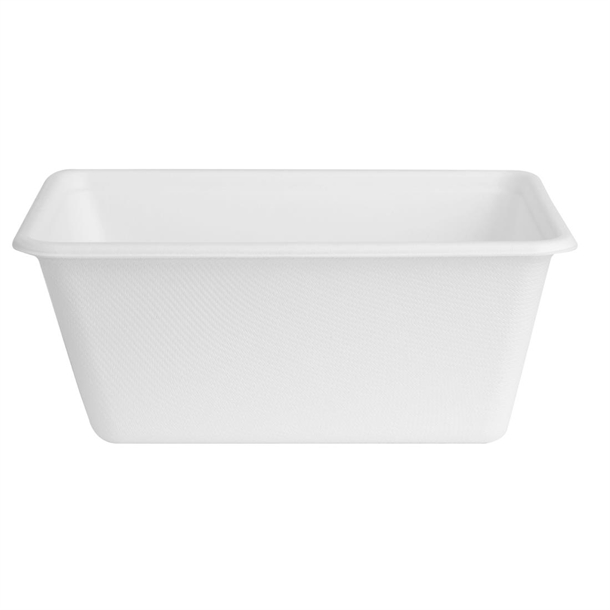 Fiesta Compostable Bagasse Food Container Bases 1000ml (100 Pack) Fiesta Compostable Bagasse Food Container Bases 1000ml (100 Pack)