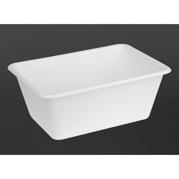 Fiesta Compostable Bagasse Food Container Bases 1000ml (100 Pack) Fiesta Compostable Bagasse Food Container Bases 1000ml (100 Pack)
