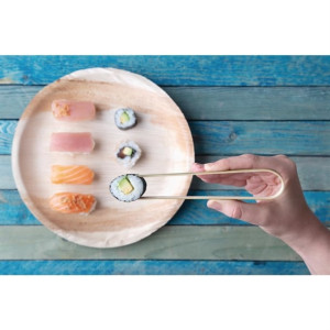 Fiesta Compostable Palm Leaf Plates Round 250mm (100 Pack)