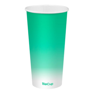 BioPak Cold Paper Biocups Coloured 600ml/90mm (1000 Pack)