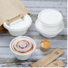 Fiesta Compostable Bagasse Lids for 400/500ml Bowl Bases (50 Pack)