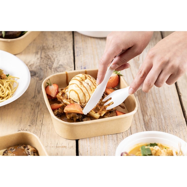 Fiesta Compostable Paper Forks 155mm (100 Pack) Fiesta Compostable Paper Forks 155mm (100 Pack)