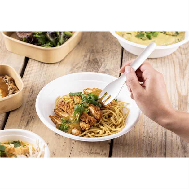 Fiesta Compostable Paper Forks 155mm (100 Pack) Fiesta Compostable Paper Forks 155mm (100 Pack)