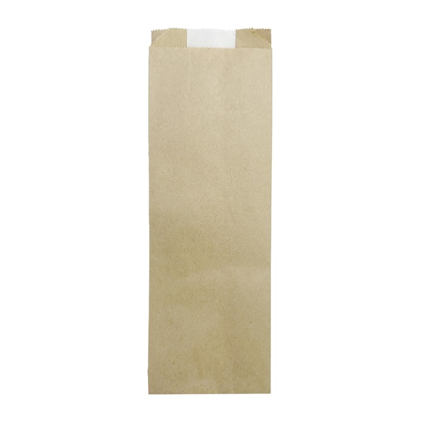 Fiesta Compostable Baguette Bags with Glassine Window 300x100x60mm (Pack 1000)