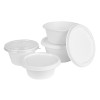Fiesta Compostable Bagasse Lids for 750/900ml Bowl Bases (50 Pack)