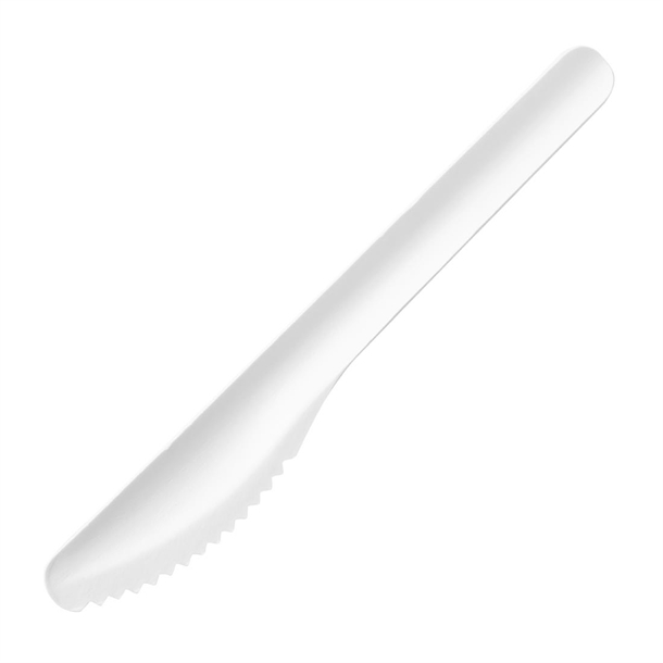 Fiesta Compostable Paper Knives 165mm (100 Pack) Fiesta Compostable Paper Knives 165mm (100 Pack)