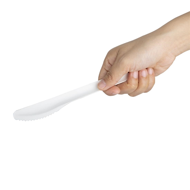 Fiesta Compostable Paper Knives 165mm (100 Pack) Fiesta Compostable Paper Knives 165mm (100 Pack)