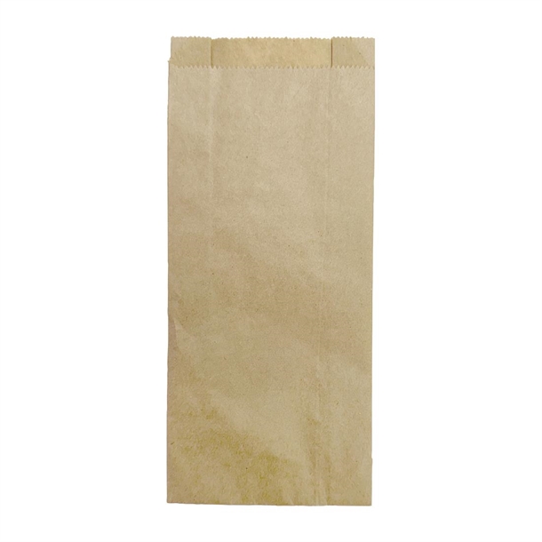 Fiesta Recyclable Baguette/Panini Paper Bags 250x110x45mm (1000 Pack)