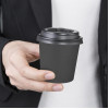 Fiesta Compostable Hot Cups Single Wall Black 177ml (50 Pack)