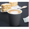 Fiesta Compostable Hot Cups Single Wall Black 177ml (50 Pack)
