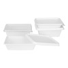 Fiesta Recyclable PET Lids for Bagasse Container Bases (100 Pack)