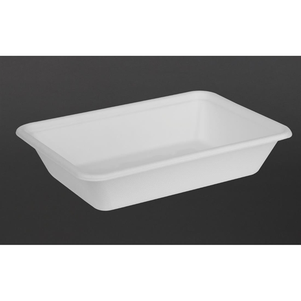 Fiesta Compostable Bagasse Food Container Bases 500ml (100 Pack)
