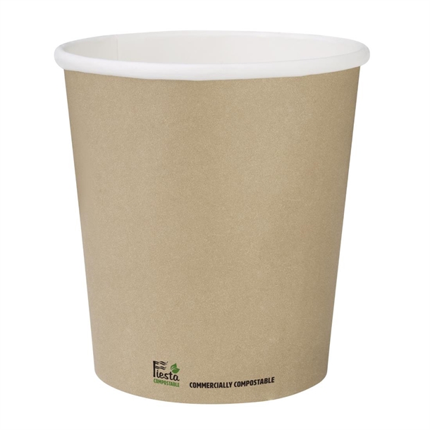 Fiesta Compostable Coffee Cup Single Wall Kind Kraft 225ml (50 Pack) Fiesta Compostable Coffee Cup Single Wall Kind Kraft 225ml (50 Pack)