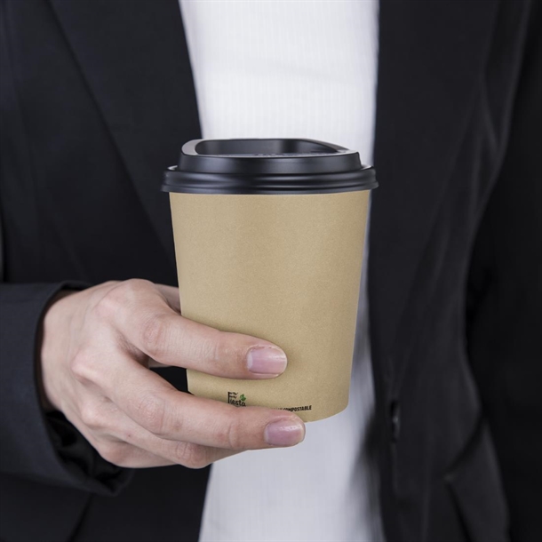 Fiesta Compostable Coffee Cup Single Wall Kind Kraft 225ml (50 Pack) Fiesta Compostable Coffee Cup Single Wall Kind Kraft 225ml (50 Pack)