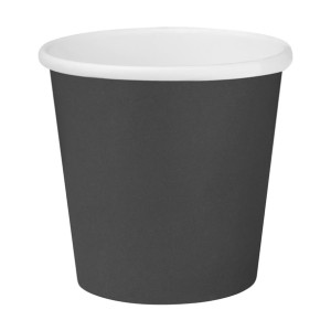 Fiesta Compostable Hot Cups Single Wall Black 177ml (1000 Pack)