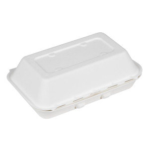 Fiesta Compostable Bagasse Food Containers 245x150mm (200 Pack)