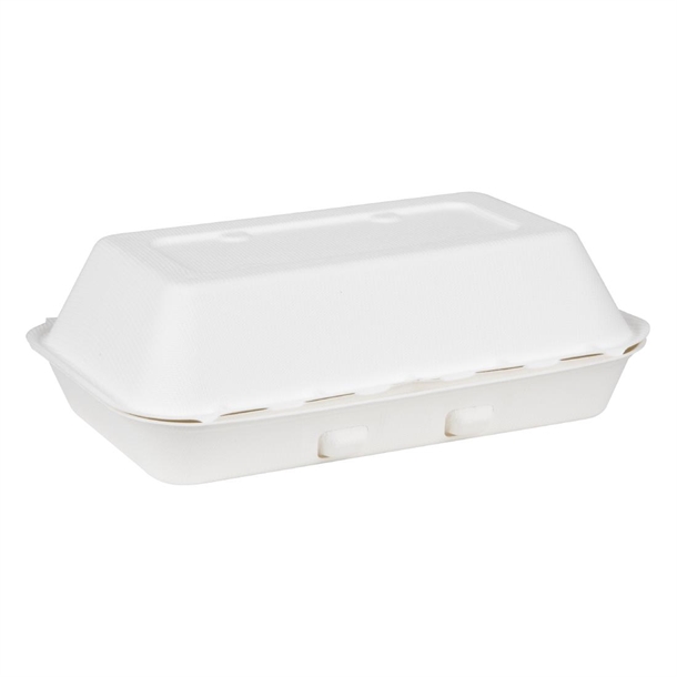 Fiesta Compostable Bagasse Food Containers 245x150mm (200 Pack) Fiesta Compostable Bagasse Food Containers 245x150mm (200 Pack)