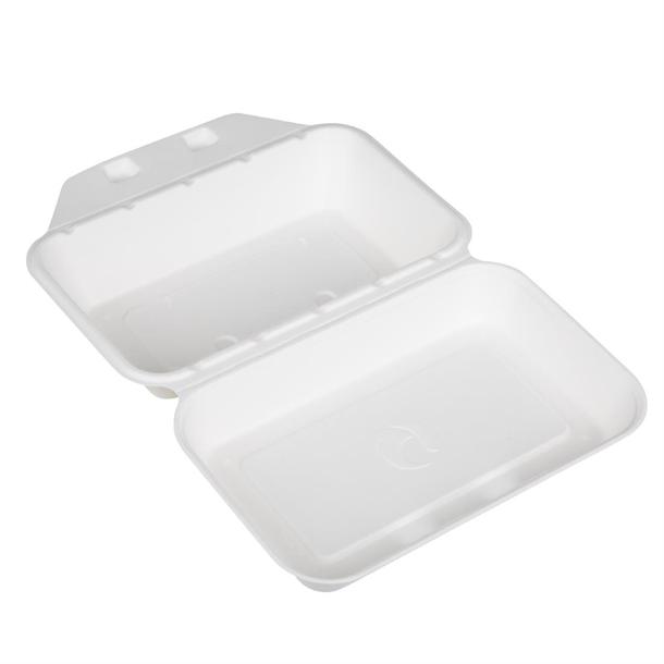 Fiesta Compostable Bagasse Food Containers 245x150mm (200 Pack) Fiesta Compostable Bagasse Food Containers 245x150mm (200 Pack)