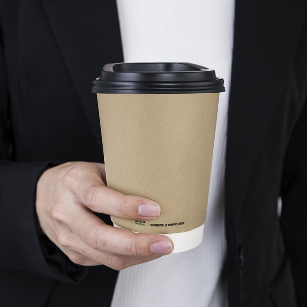 Fiesta Compostable Coffee Cups Double Wall 340ml (500 Pack) Fiesta Compostable Coffee Cups Double Wall 340ml (500 Pack)