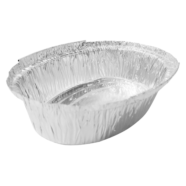 Fiesta Recyclable Foil Oval Containers 500ml (200 Pack)