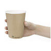 Fiesta Compostable Coffee Cup Single Wall Kind Kraft 340ml (1000 Pack)