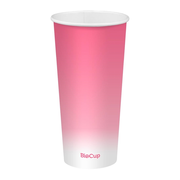 BioPak Cold Paper Biocups Coloured 650ml/90mm (1000 Pack)