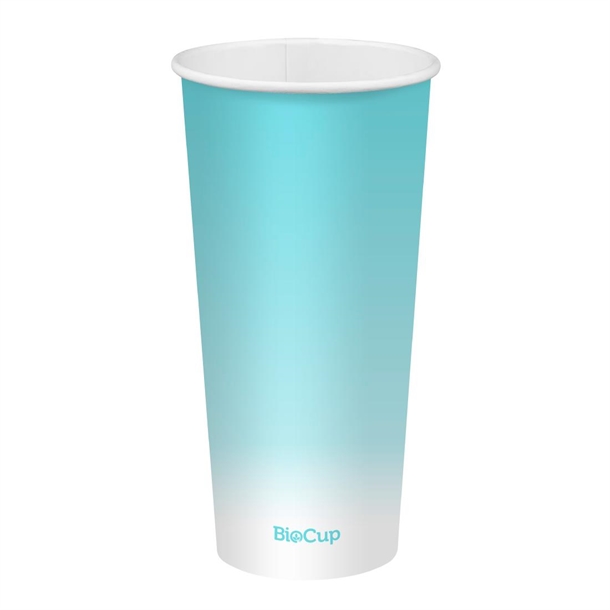 BioPak Cold Paper Biocups Coloured 650ml/90mm (1000 Pack)