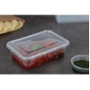 Fiesta Recyclable Plastic Microwavable Containers with Lid Medium 650ml (250 Pack)