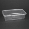 Fiesta Recyclable Plastic Microwavable Containers with Lid Medium 650ml (250 Pack)