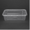 Fiesta Recyclable Plastic Microwavable Containers with Lid Medium 650ml (250 Pack)