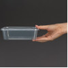 Fiesta Recyclable Plastic Microwavable Containers with Lid Medium 650ml (250 Pack)