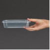 Fiesta Recyclable Plastic Microwavable Containers with Lid Small 500ml (250 Pack)