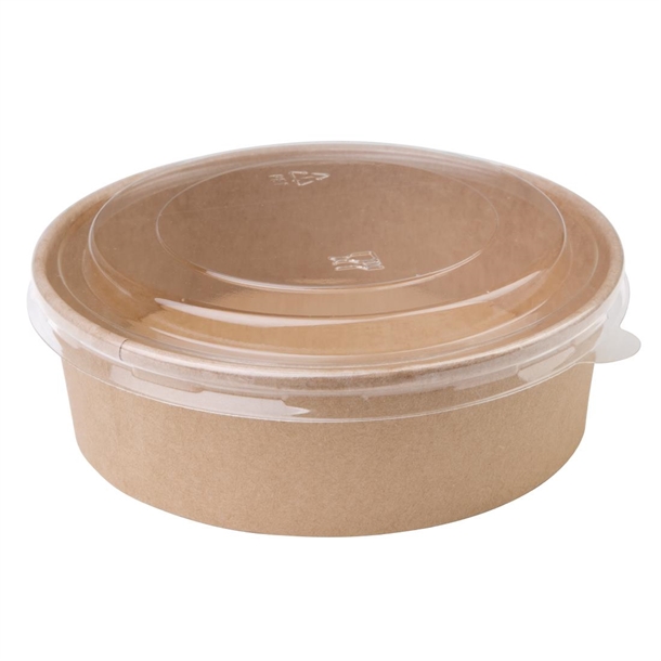 Fiesta Compostable Round Kraft Salad Bowl 500ml (300 Pack)