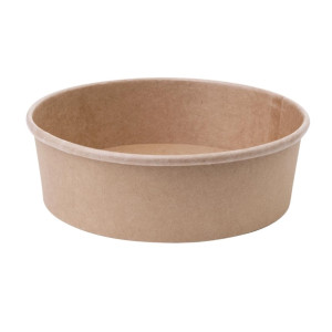 Fiesta Compostable Round Kraft Salad Bowl 500ml (300 Pack)
