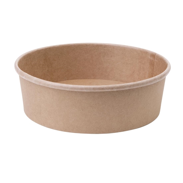 Fiesta Compostable Round Kraft Salad Bowl 500ml (300 Pack)